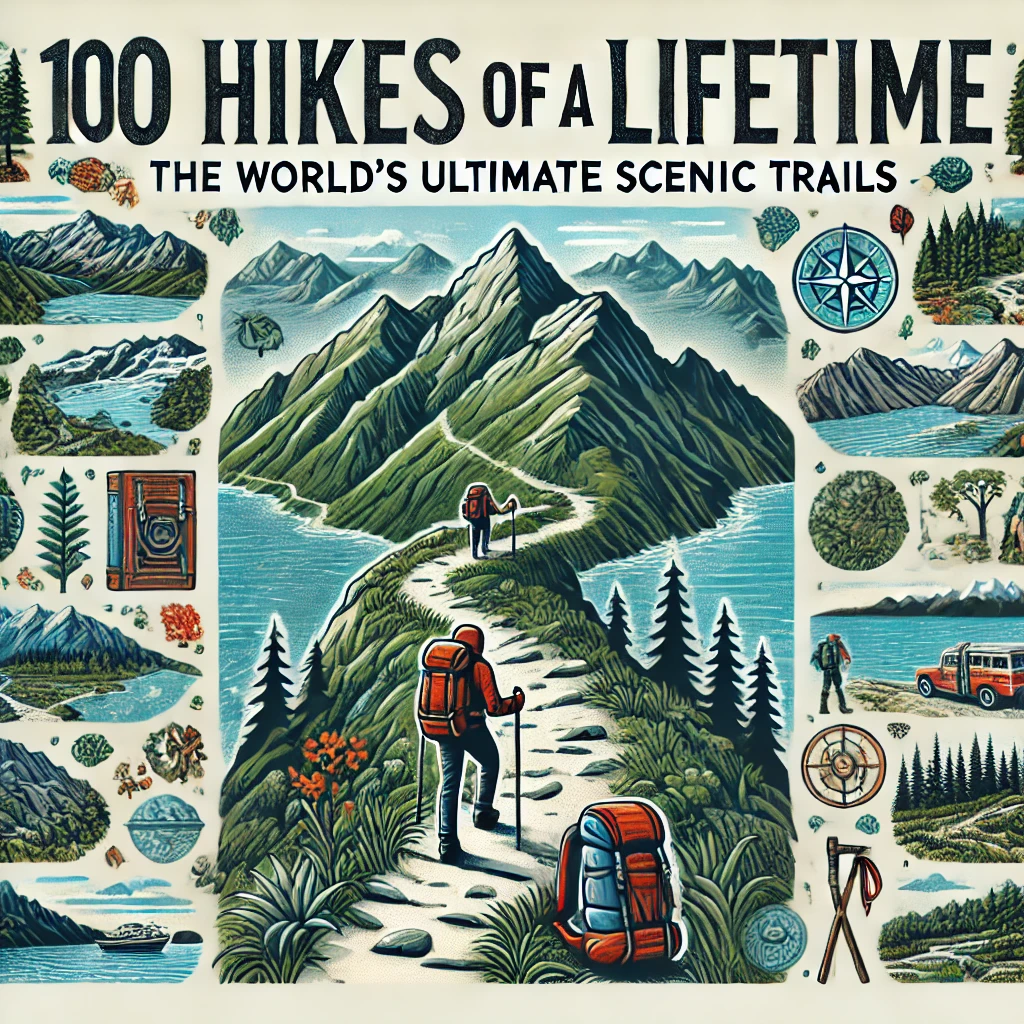 Explore the best hiking trails worldwide with 100 Hikes of a Lifetime book guide.