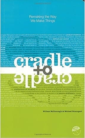 Cover image of the book 'Cradle to Cradle: Remaking the Way We Make Things', a must-read for understanding the importance of sustainable practices like biodegradable packaging in reshaping our production and consumption habits.
