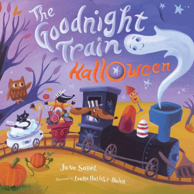 The Goodnight Train Halloween Board Book takes kids on a magical nighttime train ride, making it a fun and soothing Halloween books for kids to enjoy before bedtime.