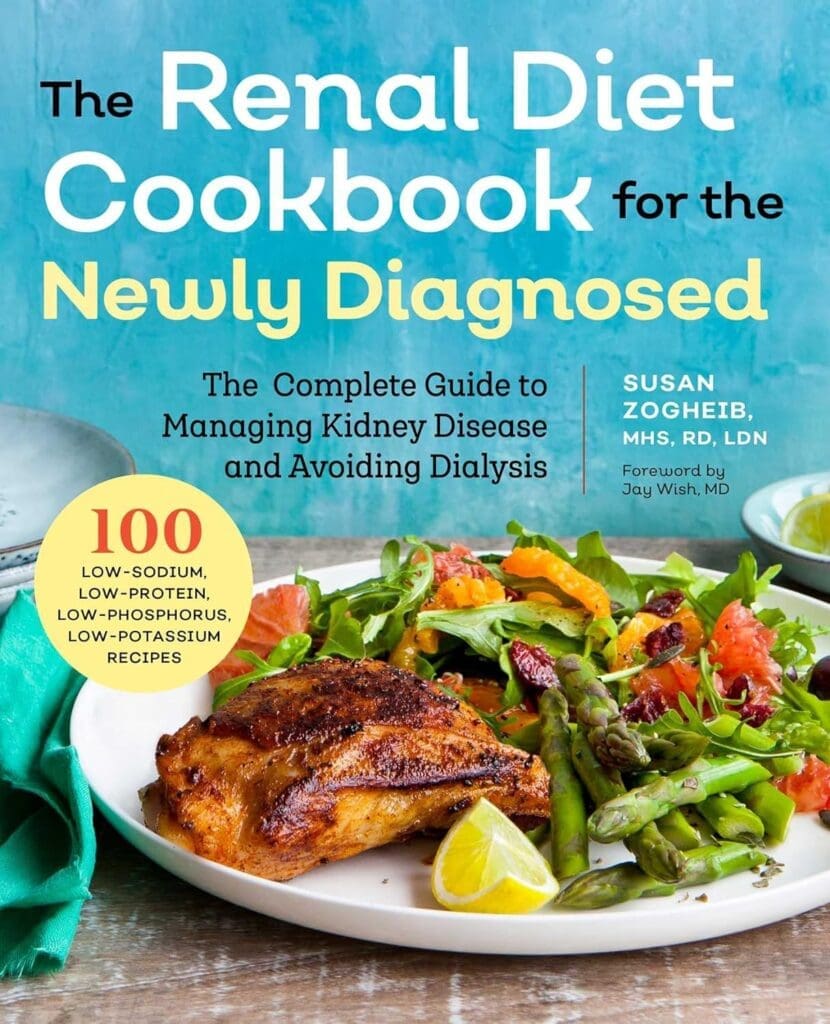 Cover of 'Renal Diet Cookbook for the Newly Diagnosed', a guide complementing the topic of normal GFR by age and gender.